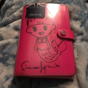 Tokidoki signed Filofax hot pink
